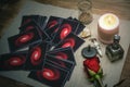 Tarot cards. Fortune teller. Divination. Royalty Free Stock Photo