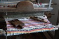 TARPESTI, MOLDOVIA/ROMANIA - SEPTEMBER 19 : Old loom in the Neculai Popa Ethnographic Museum in Tarpesti in Moldovia Romania on S