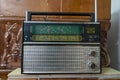 TARPESTI, MOLDOVIA/ROMANIA - SEPTEMBER 19 : Old radio in the Neculai Popa Ethnographic Museum in Tarpesti in Moldovia Romania on