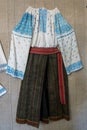 TARPESTI, MOLDOVIA/ROMANIA - SEPTEMBER 19 : Traditional costumes Royalty Free Stock Photo