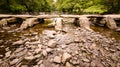 Tarr Steps Exmoor Royalty Free Stock Photo