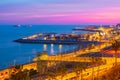 Tarragona Illuminated train station