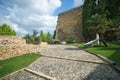 Tarragona Passeig arqueologic under Roman era walls