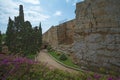 Tarragona Passeig arqueologic under Roman era walls