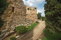 Tarragona Passeig arqueologic under Roman era walls