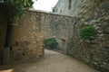 Tarragona Passeig arqueologic under Roman era walls