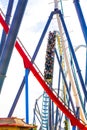 Tarragona PortAventura world Shamballa rollercoaster Royalty Free Stock Photo