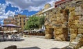 Popular restaurants coexisting with ancient ruins in the Tarragona city center