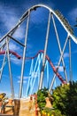 Park Port Aventura, rollercoasters Shambhala and Dragon Khan