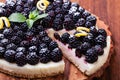 Tart with blackberry Royalty Free Stock Photo