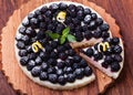 Tart with blackberry Royalty Free Stock Photo