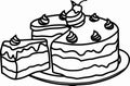 Tart cake icon vector illustration black white