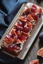 Tart with Grapes and Figs Royalty Free Stock Photo