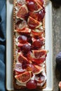 Tart with Grapes and Figs Royalty Free Stock Photo