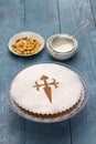 Tarta de santiago, spanish almond cake