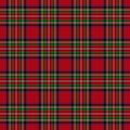 Royal Stewart Modern Tartan Seamless Pattern