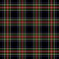 Royal Stewart Black Modern Tartan Seamless Pattern