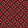 Royal Stewart Modern Tartan Seamless Pattern