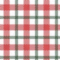 Tartan green red seamless pattern