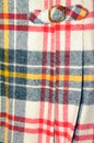 Modern Wool Tartan Kilt in white, black, yellow & red