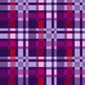 Tartan multicolor contrast plaid