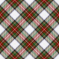 Tartan pattern Christmas in black, red, green, yellow, off white. Textured autumn winter Stewart Dress 1 check plaid graphic.