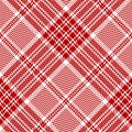 Tartan pattern in red and white. Abstract Christmas houndstooth glen seamless check plaid graphic background for trousers, jacket. Royalty Free Stock Photo