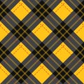 Tartan pattern,Scottish traditional fabric, orange tone background.