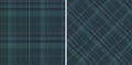 Spanish background tartan plaid, isolation seamless fabric check. Outside texture vector textile pattern in teal and indigo colors