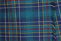 Tartan plaid intricate design signifies family clan