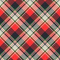 Tartan plaid fabric texture seamless pattern Royalty Free Stock Photo