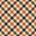 Tartan plaid pattern for Christmas prints. Seamless large simple multicolored dark check in navy blue, red, green, yellow. Royalty Free Stock Photo