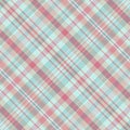 Tartan plaid pattern with texture and summer color. Royalty Free Stock Photo