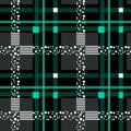 Tartan Plaid Scottish Seamless Pattern Background. Black and blue color wrap. Flannel shirt patterns. Trendy tiles vector Royalty Free Stock Photo