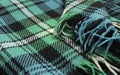Tartan rug Royalty Free Stock Photo