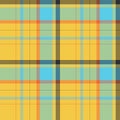 Tartan scotland seamless plaid pattern vector. Retro background fabric. Vintage check color square geometric texture