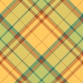 Tartan scotland seamless plaid pattern vector. Retro background fabric. Vintage check color square geometric texture Royalty Free Stock Photo