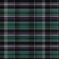 Tartan seamless pattern background in green, purple. Check plaid textured graphic design. Checkered fabric modern Royalty Free Stock Photo