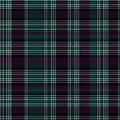 Tartan seamless pattern background in green, purple. Check plaid textured graphic design. Checkered fabric modern Royalty Free Stock Photo