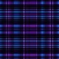 Tartan seamless pattern background in purple. Check plaid textured graphic design. Checkered fabric modern fashion print Royalty Free Stock Photo