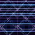 Tartan seamless pattern background in purple. Check plaid textured graphic design. Checkered fabric modern fashion print Royalty Free Stock Photo