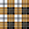 Tartan seamless pattern. Orange and yellow plaid. Tartan flannel background. Trendy tiles Illustration for wallpapers Royalty Free Stock Photo