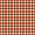 Tartan textured brown and red geometric pattern