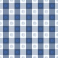 Tartan Vector Patterns, Chinese Blue And White Porcelain`s Color, With The Chinese Word `Fortune` Royalty Free Stock Photo