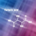 Tartaric acid, Structural chemical formula