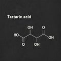 Tartaric acid, Structural chemical formula