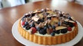 Tarte aux fruits et chocolat