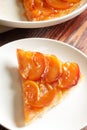 Tarte Tatin , Upside-down Apple Tart Royalty Free Stock Photo