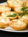 Tartelettes with cheese Royalty Free Stock Photo