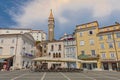 Tartini Square, main squere in Piran, Slovenia